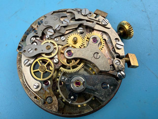 Watchmakers Vintage Landeron Chronograph Wristwatch Movement Parts Swiss