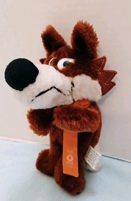 8'' Voochko Fox Mascot Plush Toy From XIV Winter Olympics Games 1982 VTG