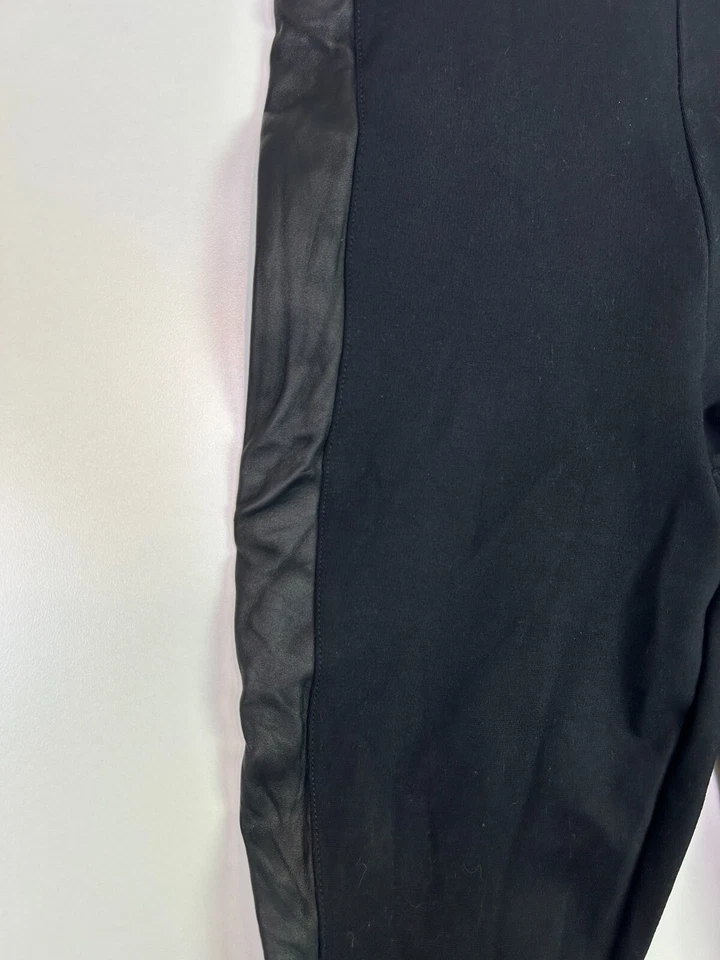 Calça smoking listra preta 0 shor j.crew couro genuíno pixie ponte malha elástica - Imagem 2 de 4