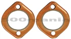 Pair Gaskets Silencer Fiat 500 F/L/R And Fiat 126 - IN Copper - Side Head