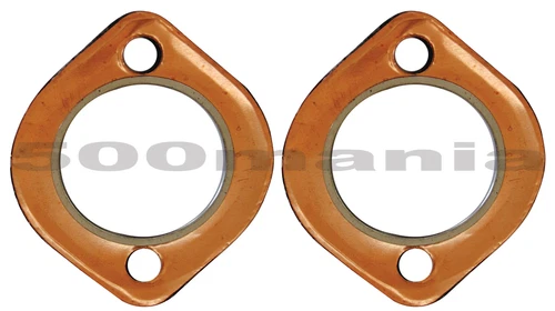 Pair of Fiat 500 F/L/R And Fiat 126 Exhaust Gaskets - Copper - Head Side