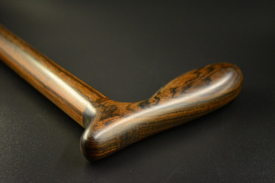 Cane Walking stick made from ZIRICOTE fine woodworking men's women's 1