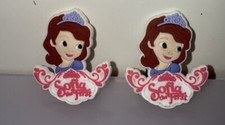 2 dijes de decoración de zapatos princesa Sofía Jibbitz