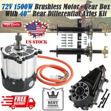 40" Rear Differential Axle Kit 72V 1500W Motor For Go Kart ATV Trike Golf Cart