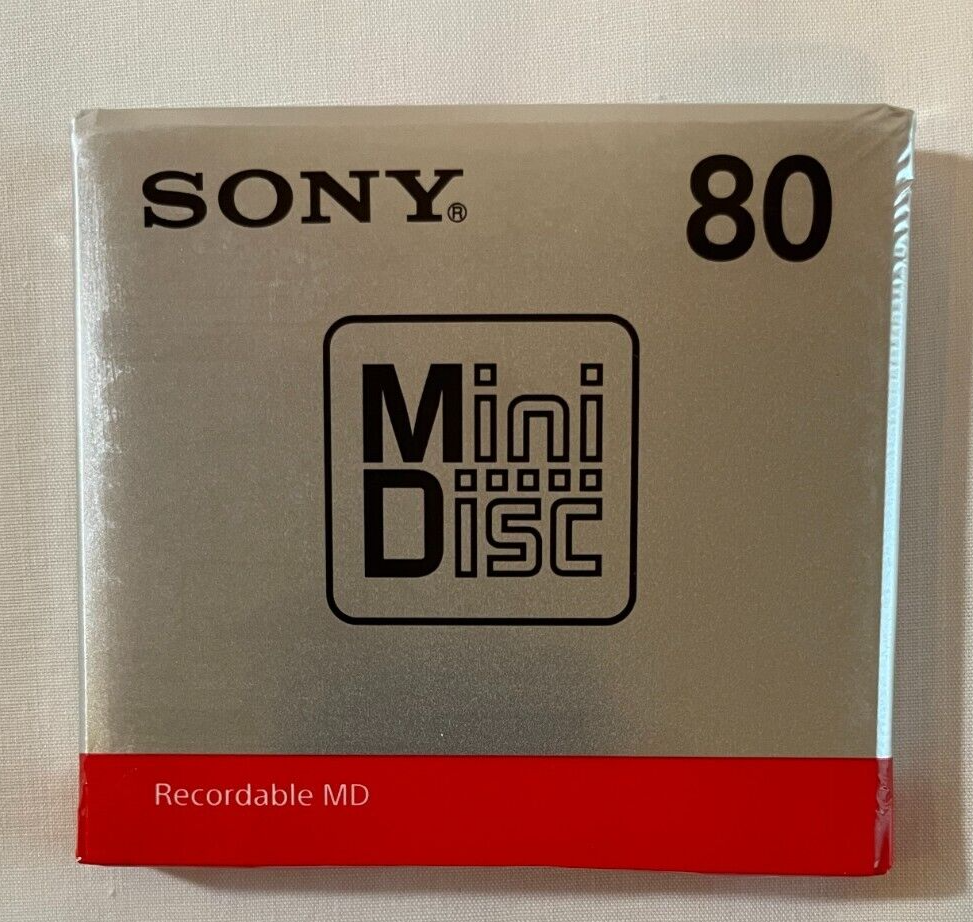 1pc Sony MD Minidisc 80 Minutes Recordable Blank Media Mini Disc