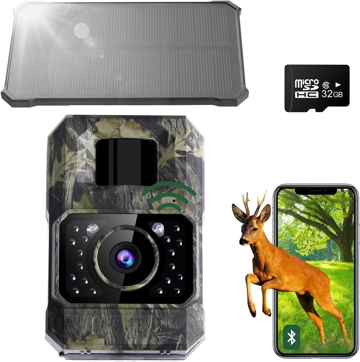 Outdoor Trail Wildlife Camera 48MP 1080P HD Trap Game Hunting Cam - Main Image