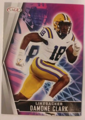 Trading Card Football NFL Damone Clark Dallas Cowboys 2022 Sage