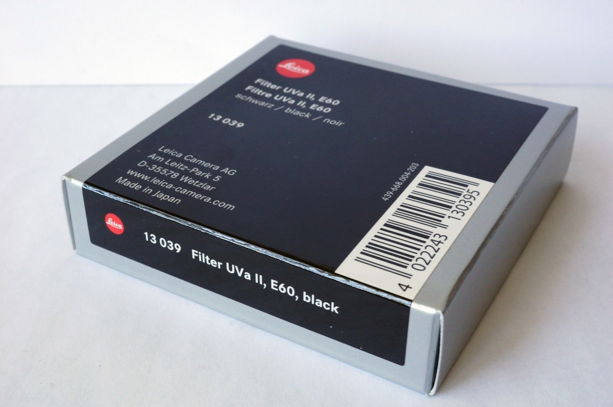 Leica UVa II E60 60mm Filter 13039 Paper box only | eBay