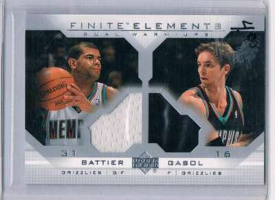 2003 Upper Deck Finate Elements Warmups #FE-28 Battier / Gasol MEM 