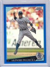 2009 Topps Chrome Blue Refractors #23 Akinori Iwamura #28/199