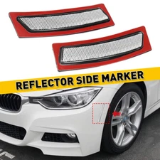 For 2012-2015 BMW F31 F30 Clear Lens Side Light Marker Front Bumper Reflectors T