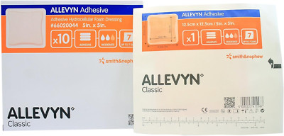 Smith Nephew 66020044 Allevyn Adhesive Foam Dressing 5'' X 5'' - Box of 10