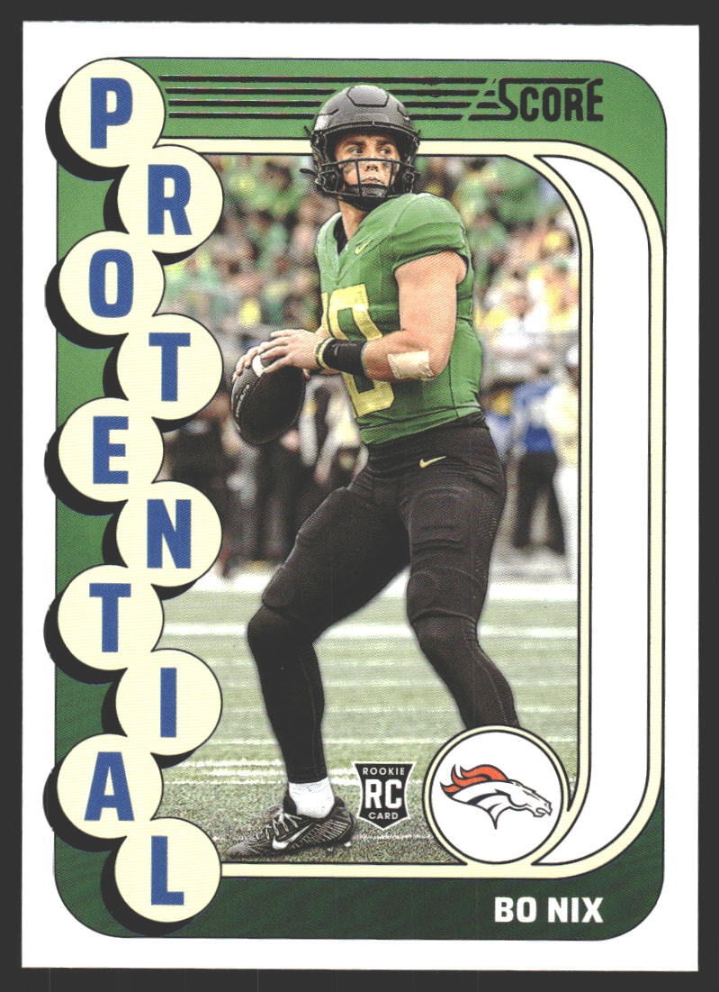Bo Nix #11 2024 Score Protential Denver Broncos RC Rookie