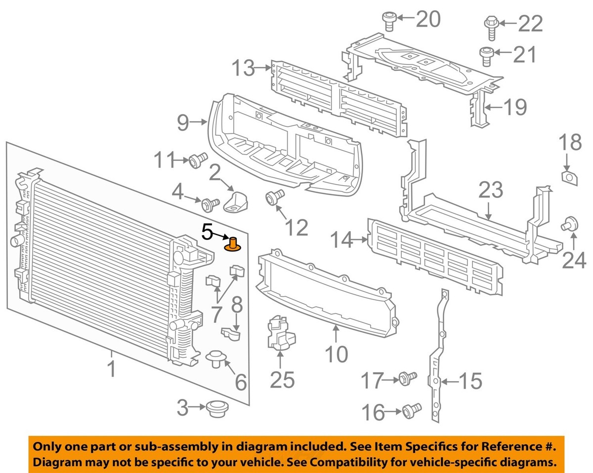 Buick GM OEM 17-18 Envision 2.5L-L4-Radiator Sleeve 23134224 | eBay