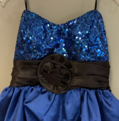 Speechless Homecoming Mini Ruched Sequined Dress Size 9 Blue New with Tags  | eBay