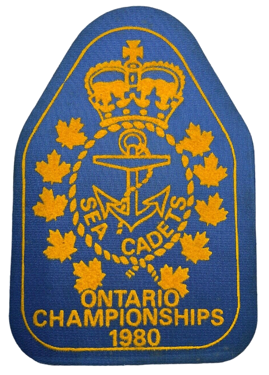 Canadian Sea Cadets Ontario Championships 1980 Jacket Patch Vintage