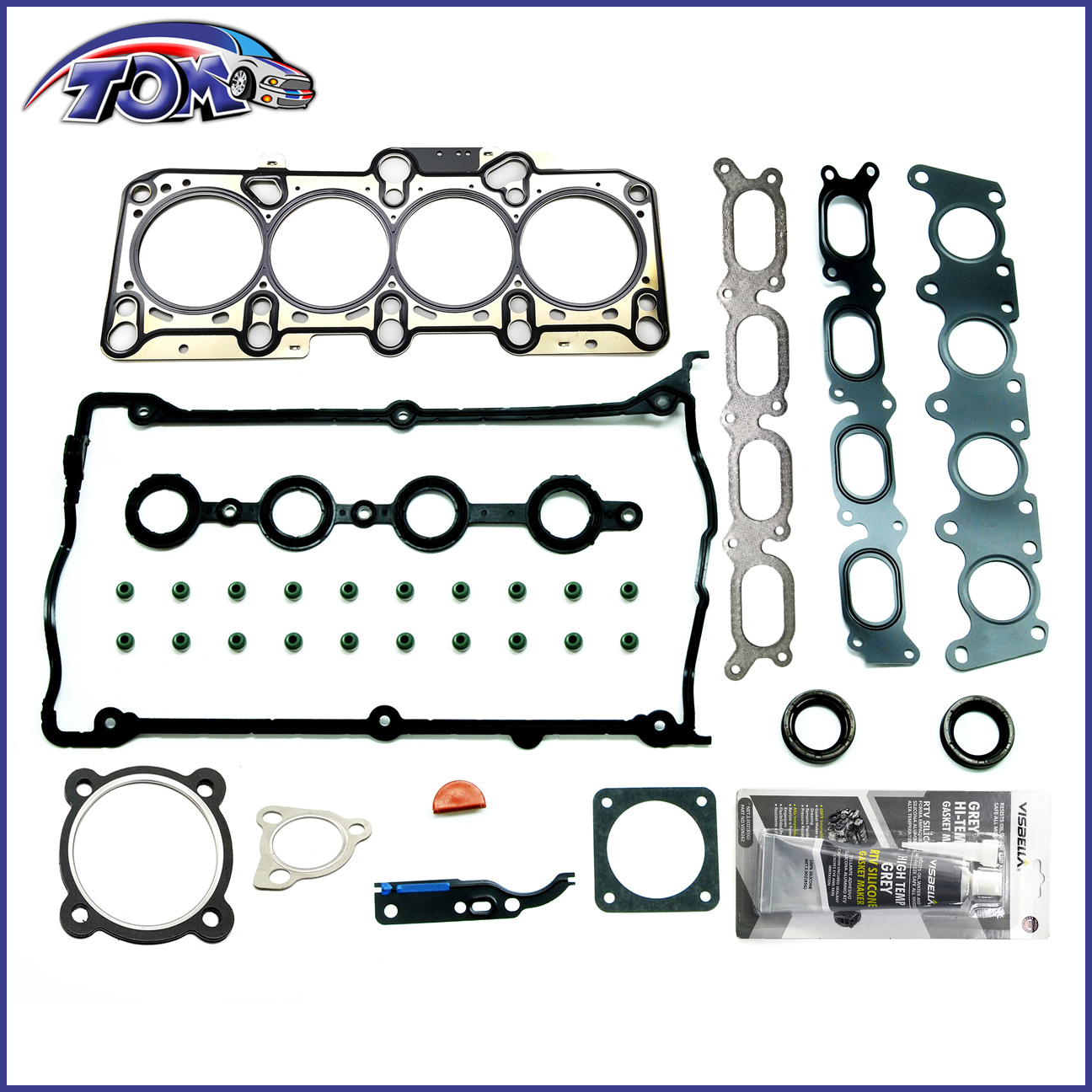 Brand New Engine Head Gasket Kit For Audi Vw 1.8L Turbo 20V Engine