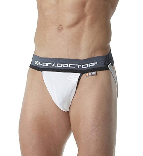 Shock Doctor Men's XX-Large 221 Athletic Supporter Jockstrap, White, Adult: