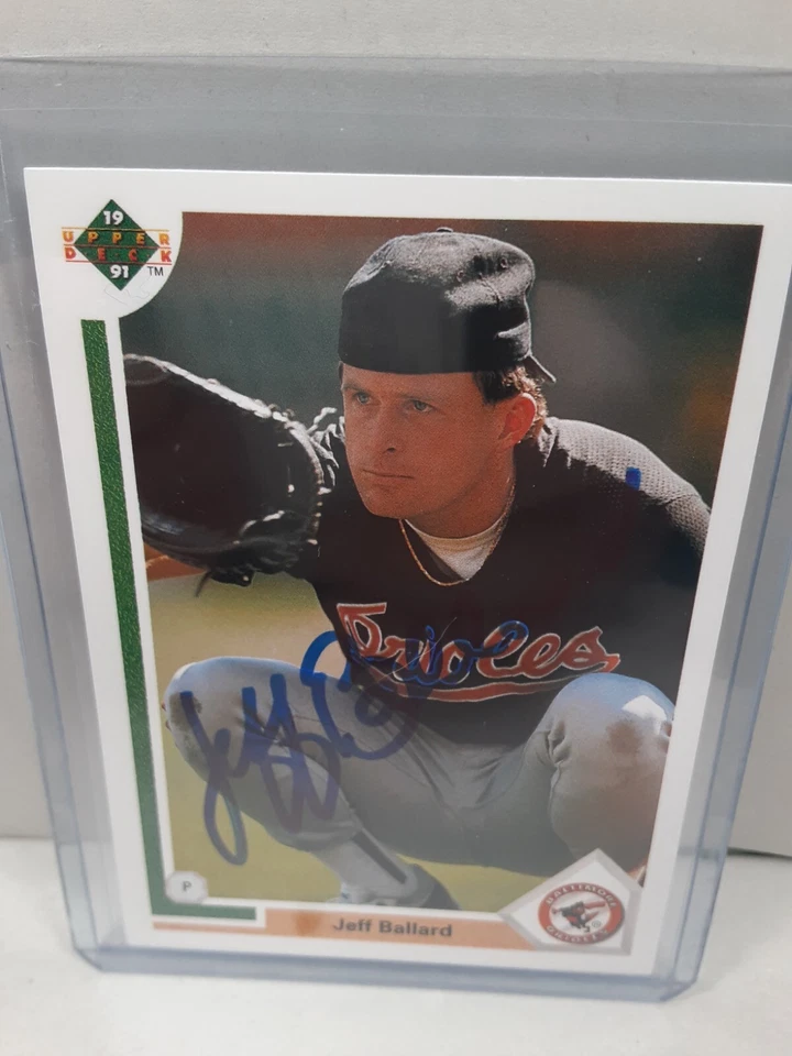 1991 Upper Deck JEFF BALLARD Signed Card autograph ORIOLES $1.08 S&H Opt. - Image 4 of 4