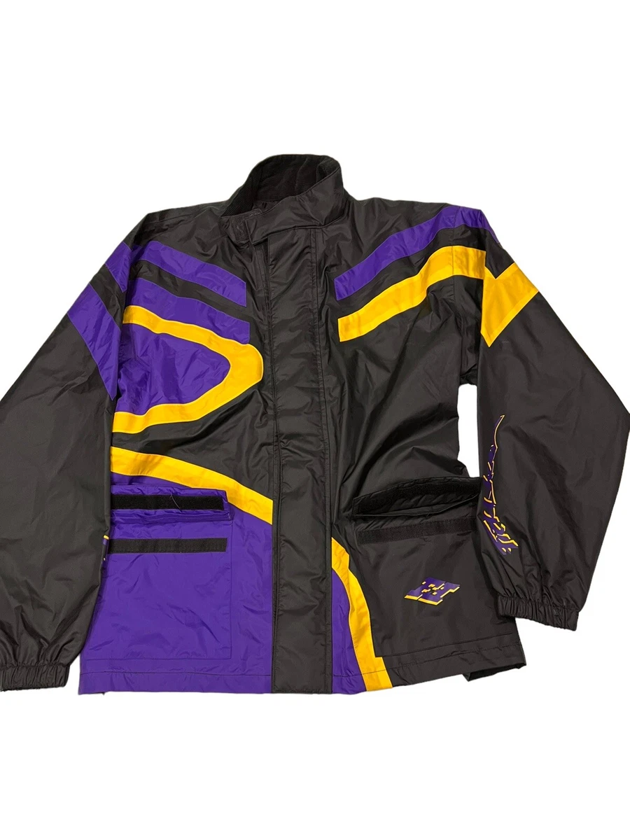 Vintage Fieldsheer Men s Large Black Yellow Purple Windbreaker