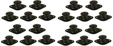 Self Ejecting Dzus Button 7/16 Slotted Alum 20 Pack Fasteners Quarter Turn .500