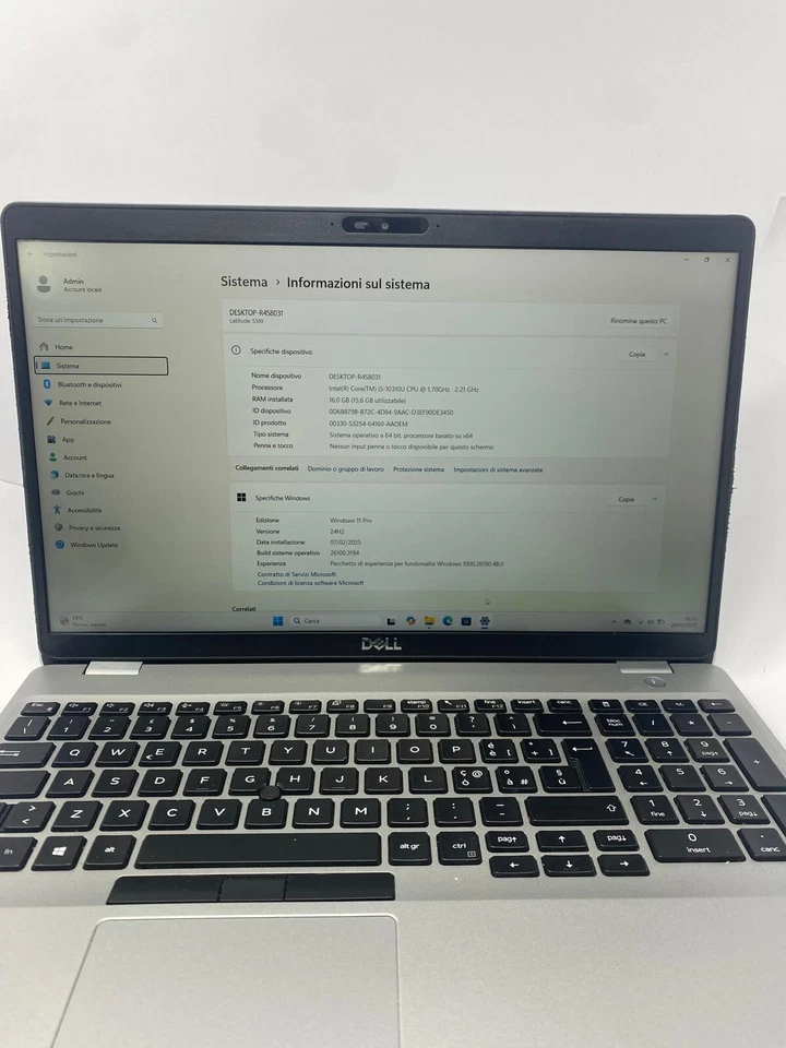 DELL LATITUDE 5510 16GB 256GB i5-10310U FHD - Immagine 2 di 4