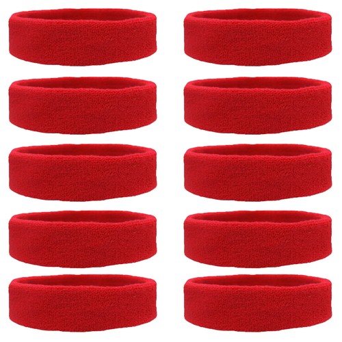 10 UPick TERRY SWEATBAND Cotton Headbands Absorbent Workout Quality Sport BANDS - Picture 8 of 12