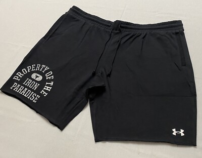 Under Armour Project Rock Mens Terry Gym Short Iron Paradise NWT 4XL MSRP $65