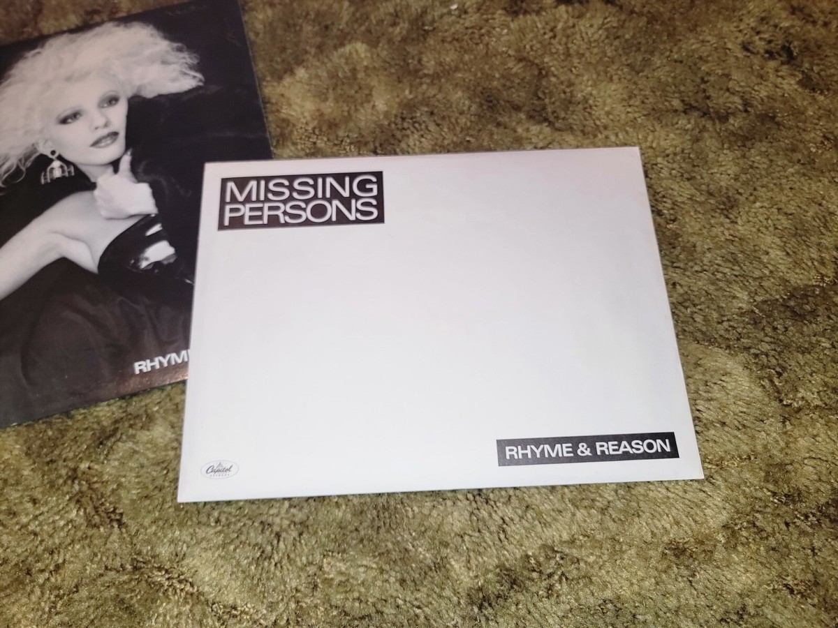 MISSING PERSONS RHYME & REASON LP PROMO Dale Bozzio Vinyl Rare