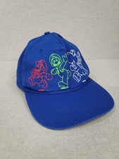 Super Mario Brothers Youth Hat Blue W/ Reflective Ink Mario Luigi Yoshi