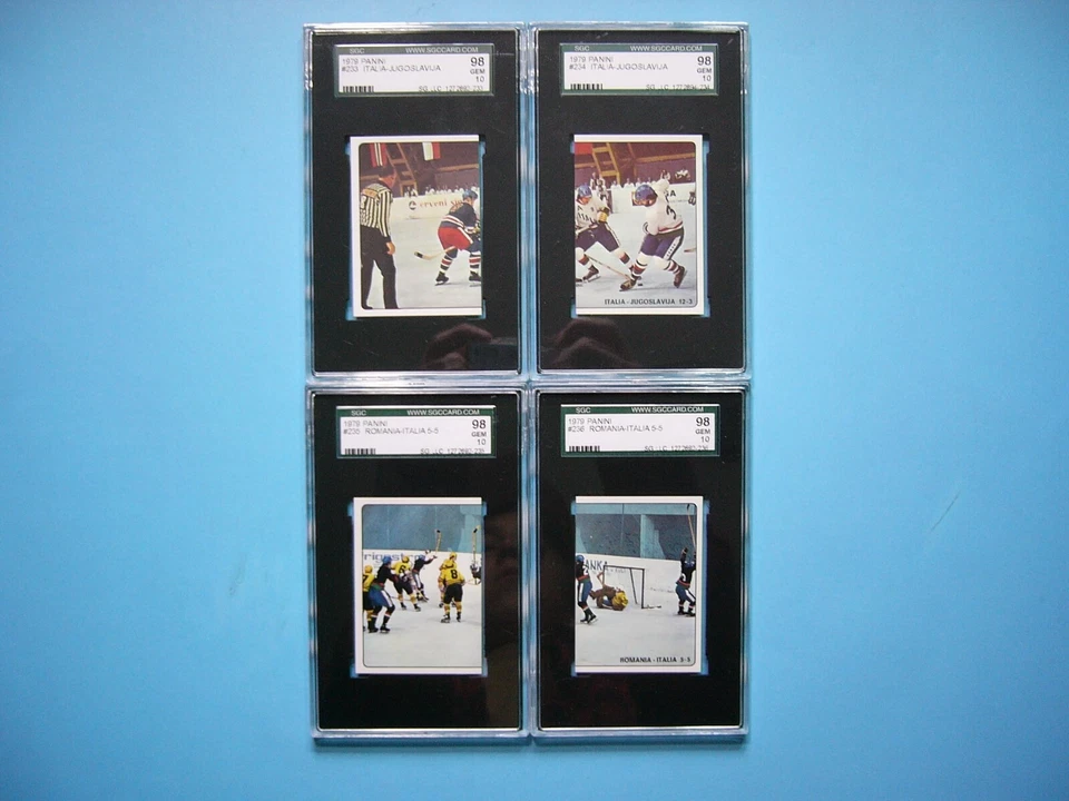 LOTE 20 PEGATINAS HOCKEY PANINI 1979 1979/80 JUEGO ACCIÓN FOTO PUZZLE SGC 8.5 9 10 Foto 3 de 4