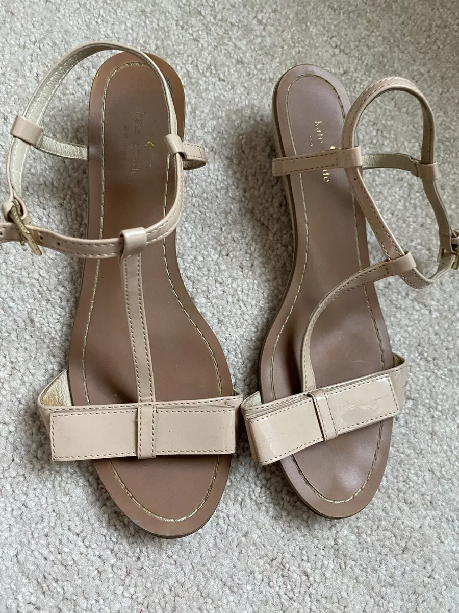 Patent leather store nude sandals