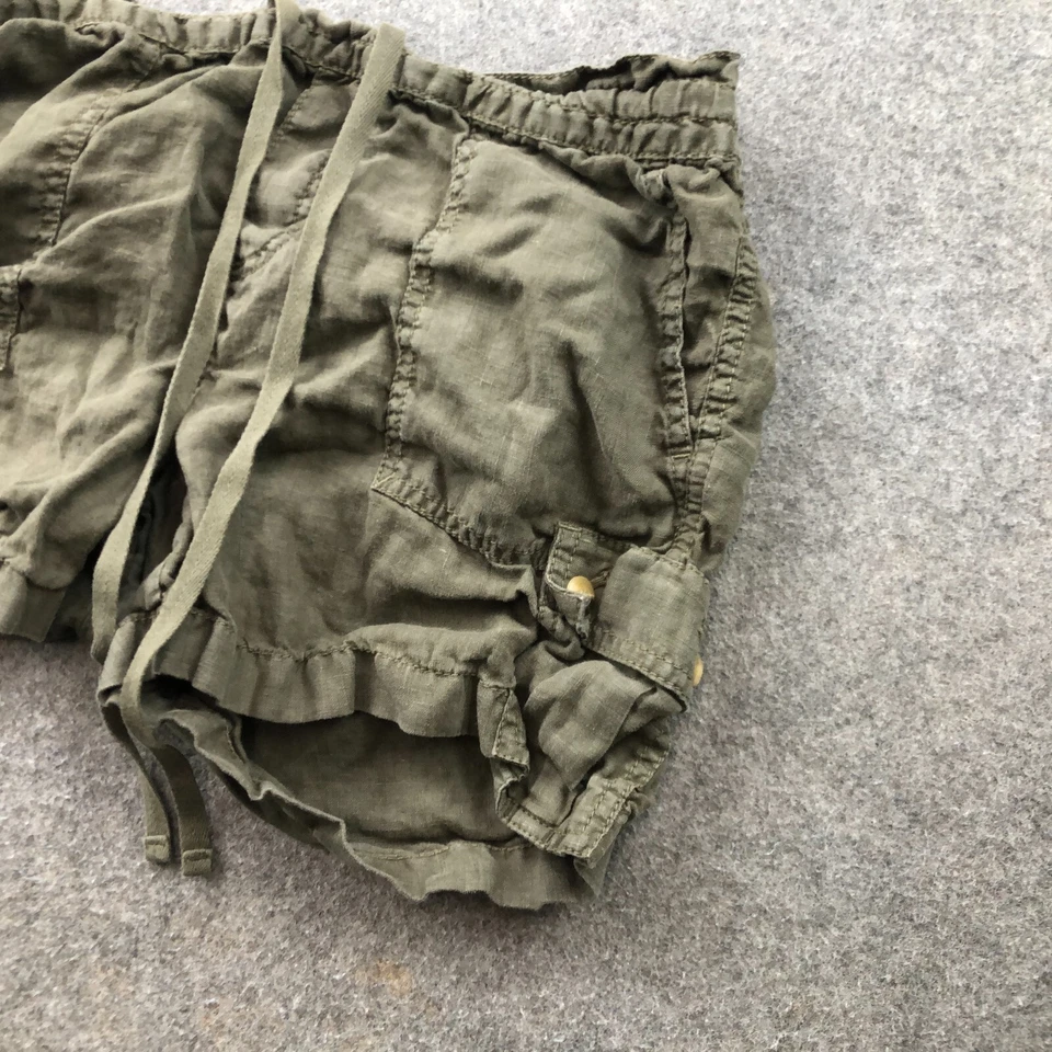 Caslon Shorts Womens Small Green Cargo Pockets Military Surplus Drawstring - Image 3 of 4