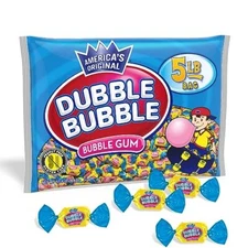 Dubble Bubble Original Twist Bubble Gum - Individually Wrapped Candy - Gluten...