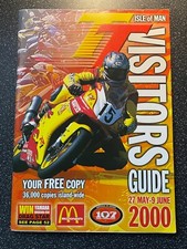Isle Of Man TT Visitors Guide 2000 Practice / Race time table David Jefferies R1