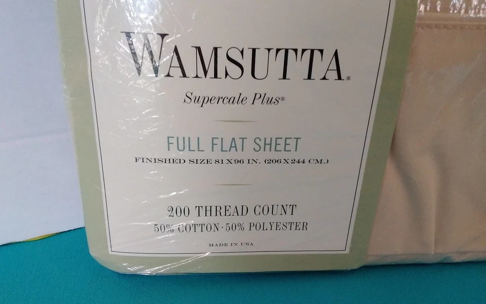 Wamsutta Supercale Plus Full Flat Sheet 200 Thread Count Color: Pearl - Image 3 of 4