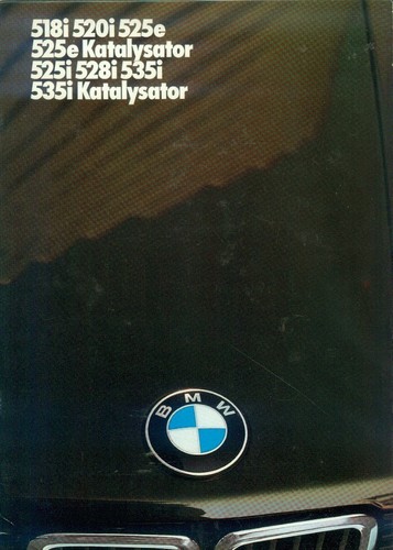 BMW 518i, 520i, 525e, 525e Katalysator, 525i, 528i, 535i, 535i Katalysator,Prosp