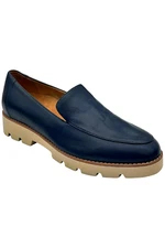 Vionic Women's Patent Leather Loafers Navy