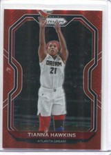 2021 Panini Prizm WNBA RED 289/299 #62 TIANNA HAWKINS ATLANTA DREAM