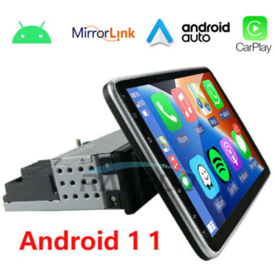 10.1'' Zoll Autoradio Android 15 GPS NAVI CarPlay 1DIN Bluetooth USB WiFi 2+32GB