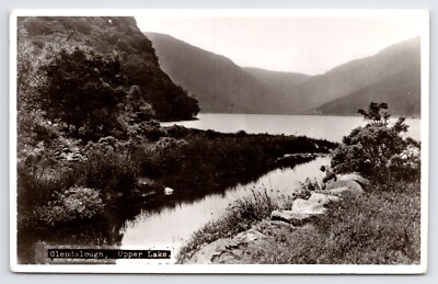 Glendalough, Upper Lake, Wicklow, Ireland, RPPC, 1959, Vintage Postcard