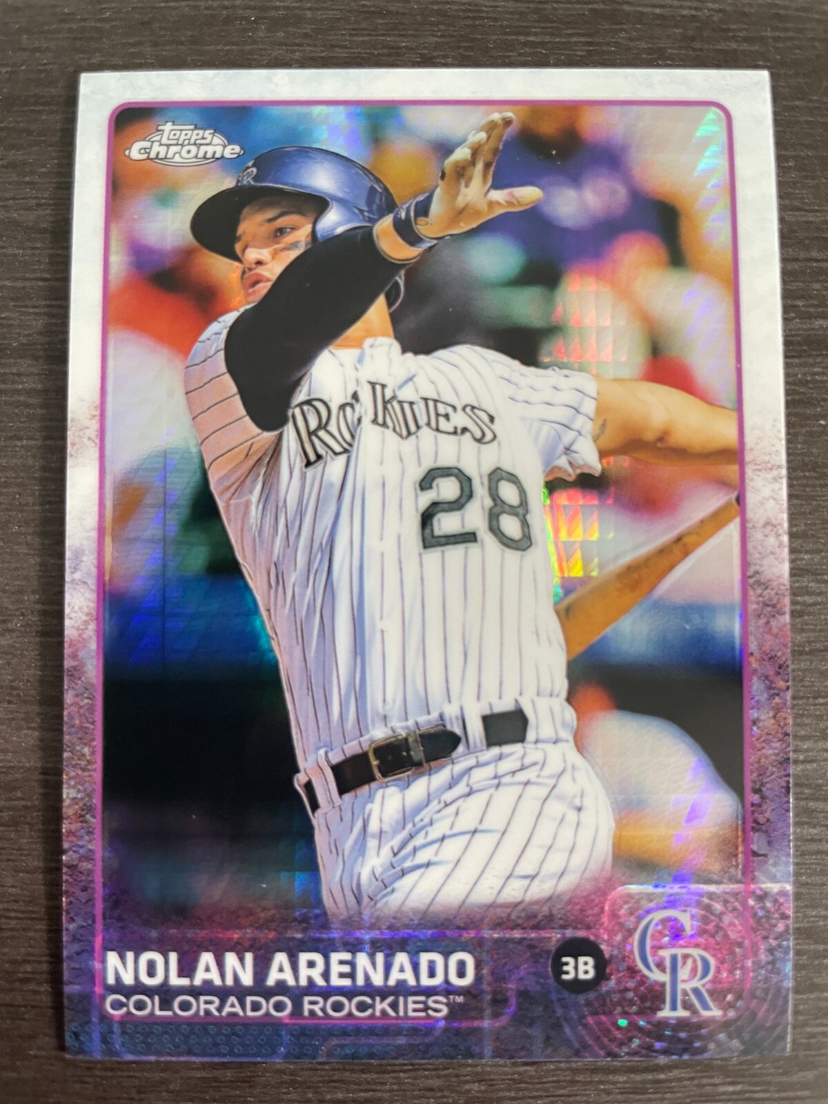 2015 Topps Chrome Nolan Arenado Prism Refractor #66 Colorado Rockies