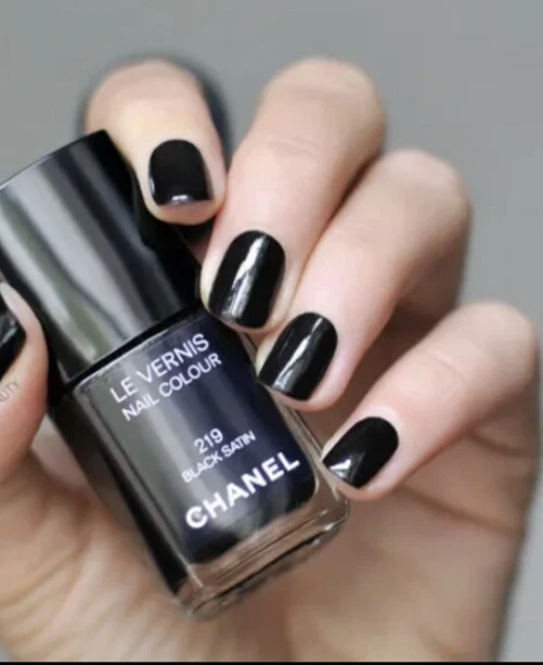 CHANEL NAIL POLISH 219 BLACK SATIN BNIB