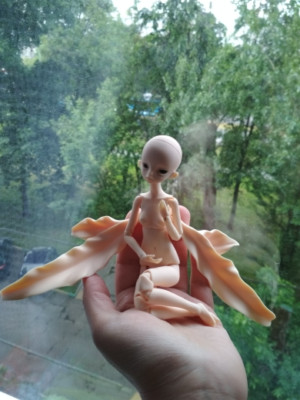 BJD 1/8 Mini Doll dolls little fairy Ivy no make up bare doll Without Makeup