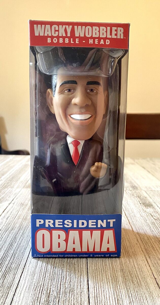 President Barack Obama 2009 Wacky Wobbler Bobble Head Funko President Barack Obama 2009 Wacky Wobbler Bobble Head Funko