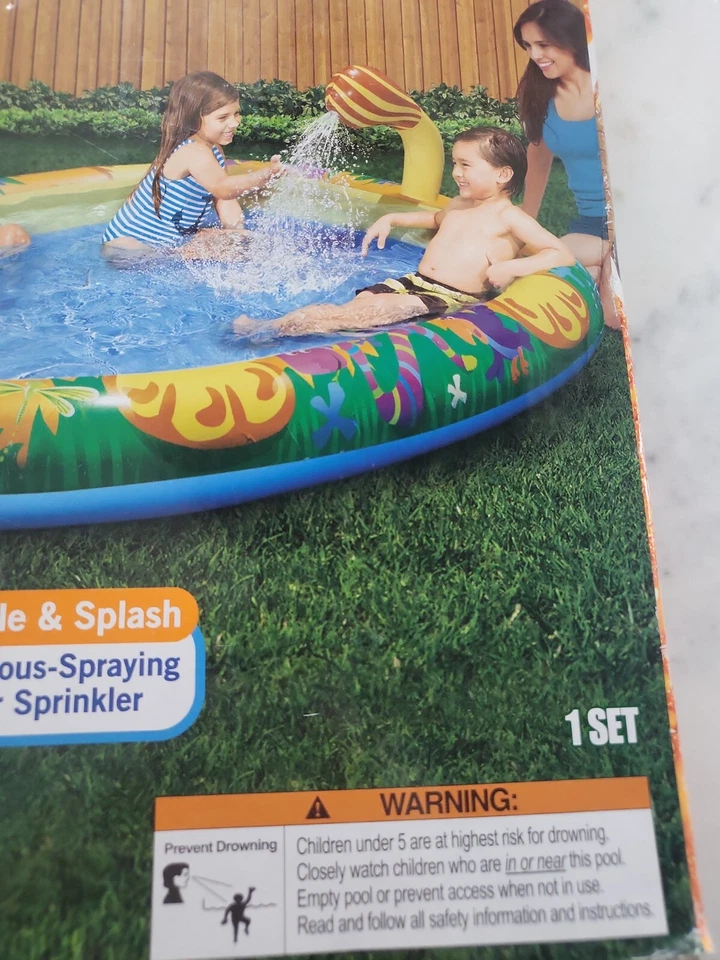 BANZAI INFLATABLE KIDDIE Lion Pool 3t Age New - Image 2 of 3