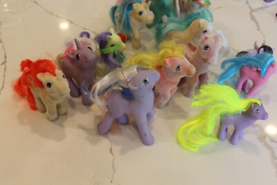 Vintage 80s My little pony toy lot Hasbro Hong Kong Bradley Vintage 80s My little pony toy lot Hasbro Hong Kong Bradley