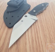 Spyderco Ronin 2 Fixed Knife 4.13" CTS-BD1 Steel Blade Black G10 Handle 09GP2