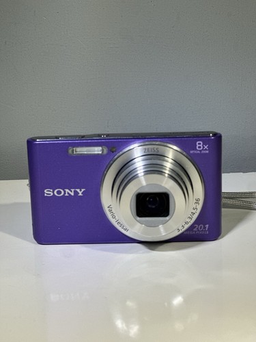 Sony Cybershot DSC-W830 Digital Compact Camera Zeiss 8x Zoom Lens Violet - Picture 3 of 13