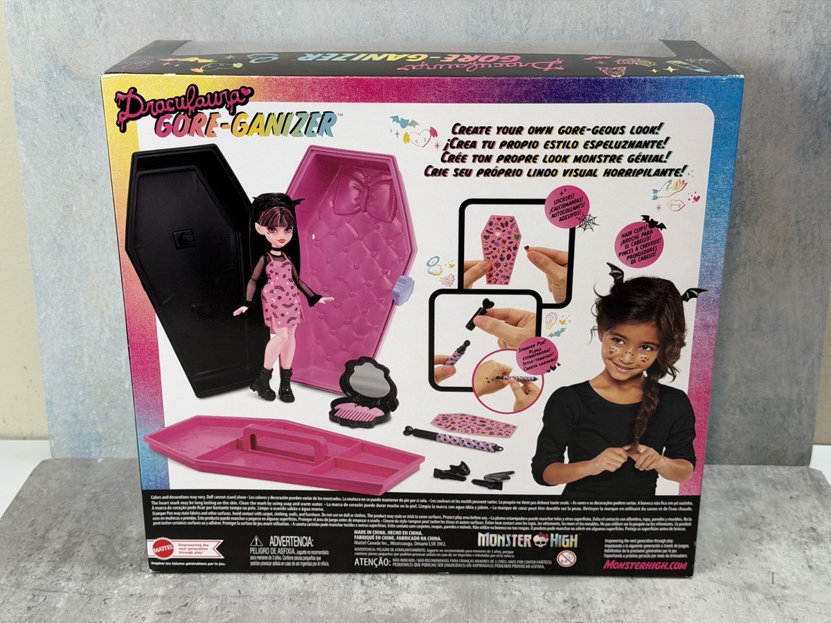 Monster High Draculaura Gore-ganizer Play Doll Mattel HJH64 NRFB